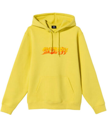 Stussy Fire Hoodie Lemon 118394