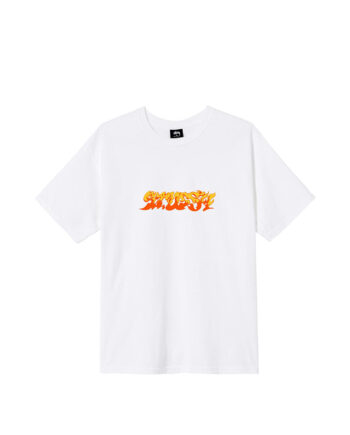 Stussy Flames Tee White 1904571