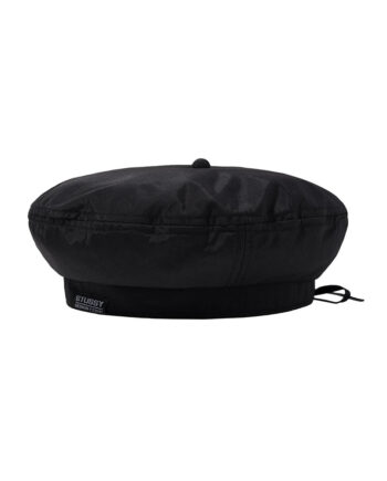 Stussy Nylon Logo Beret Black 1321001