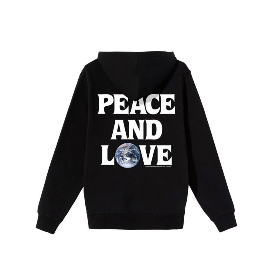 Stussy Peace & Love Hood Black 1924600
