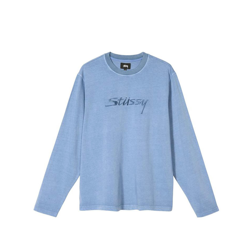 Stussy River L/SL Crew Shirt Blue 1140217