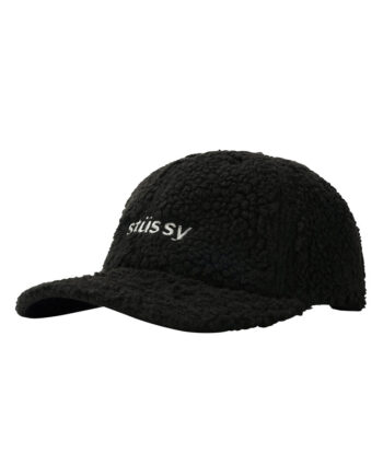 Stussy Sherpa Fleece Low Pro Cap Black 131954