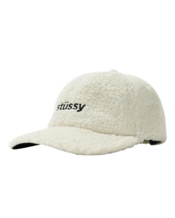 Stussy Sherpa Fleece Low Pro Cap Natural 131954