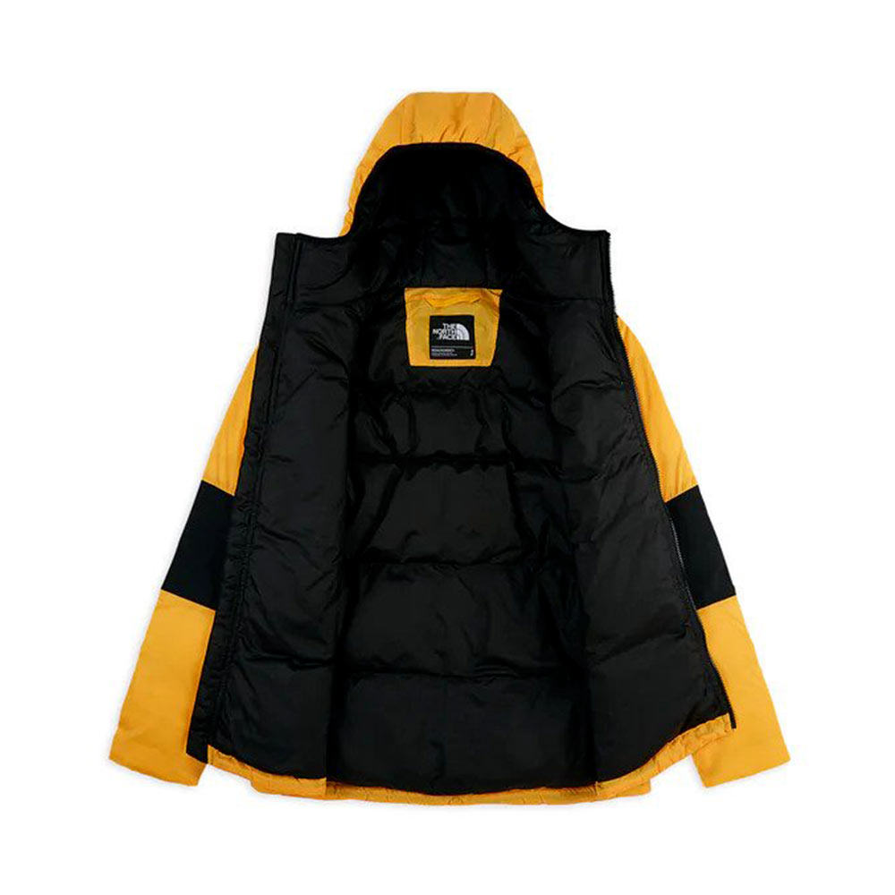 north face blue and yellow jacket