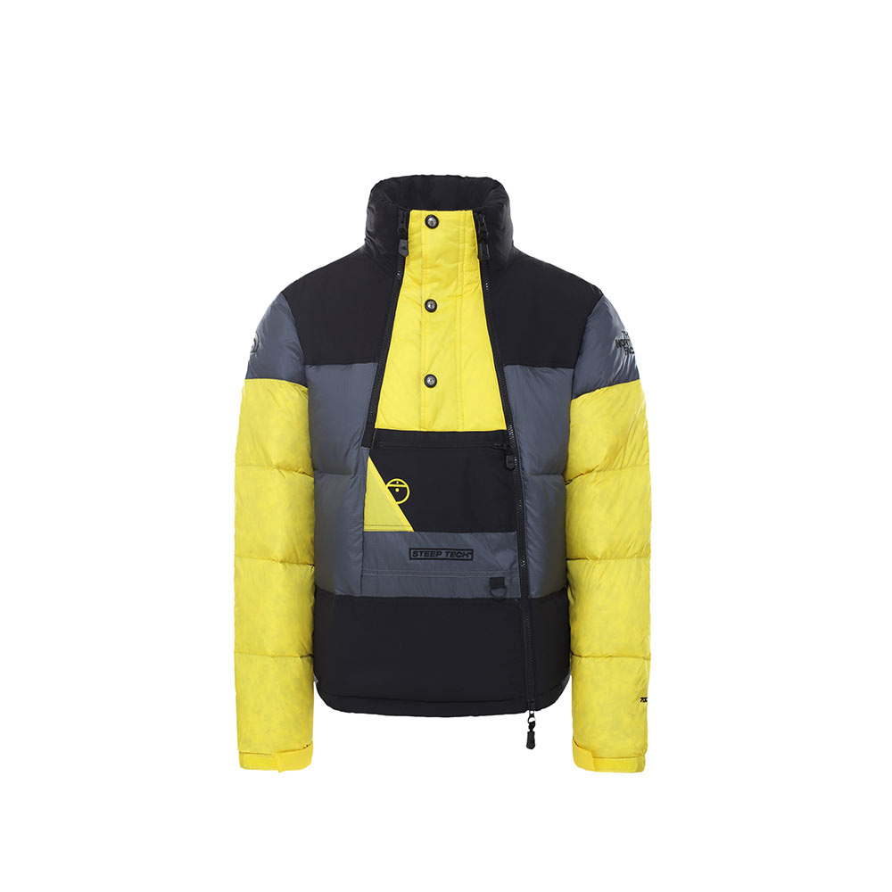 The North Face Steep Tech Down Jacket Grey/Yellow/Black