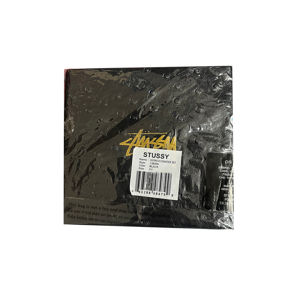 Stussy Ostrich Coaster Set - Sottobiccheri Black 138395