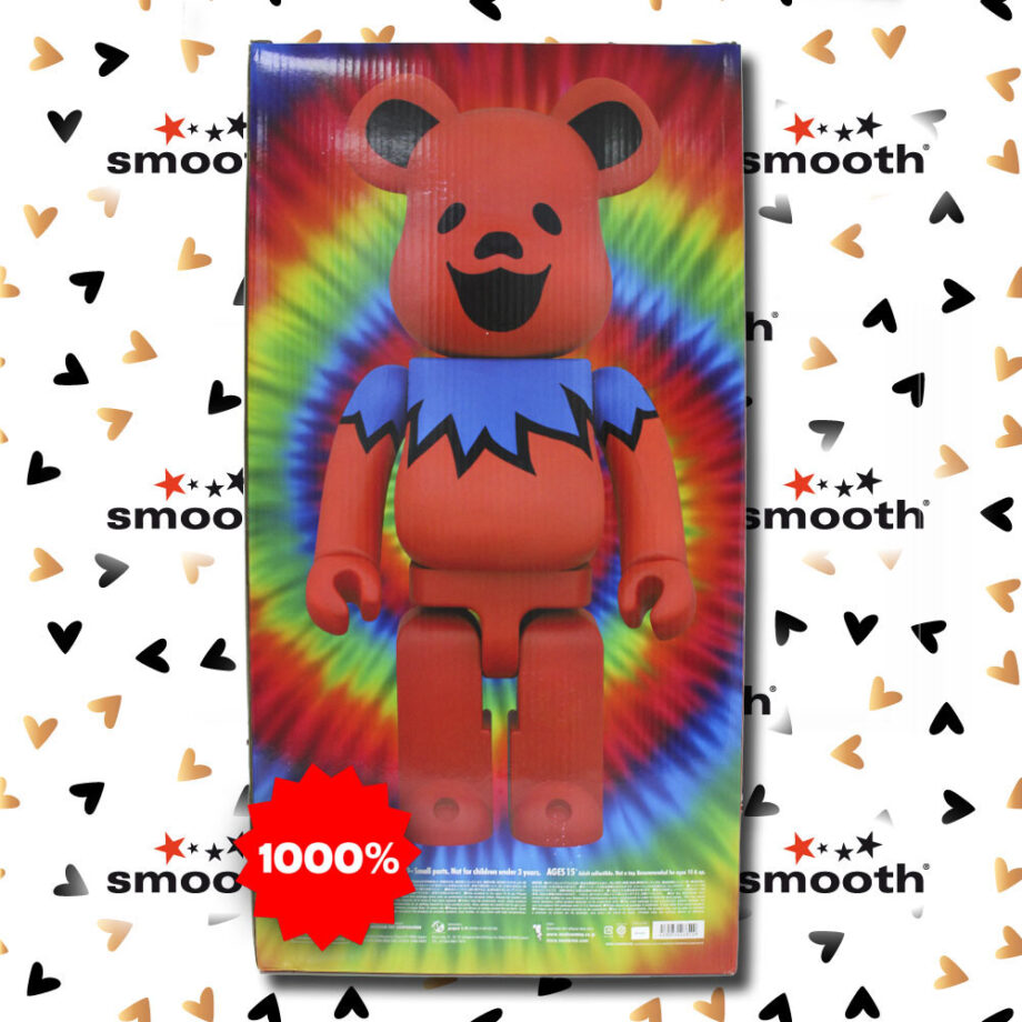 Medicom Toy Grateful Dead Dancing Bears Red Bearbrick 1000%.