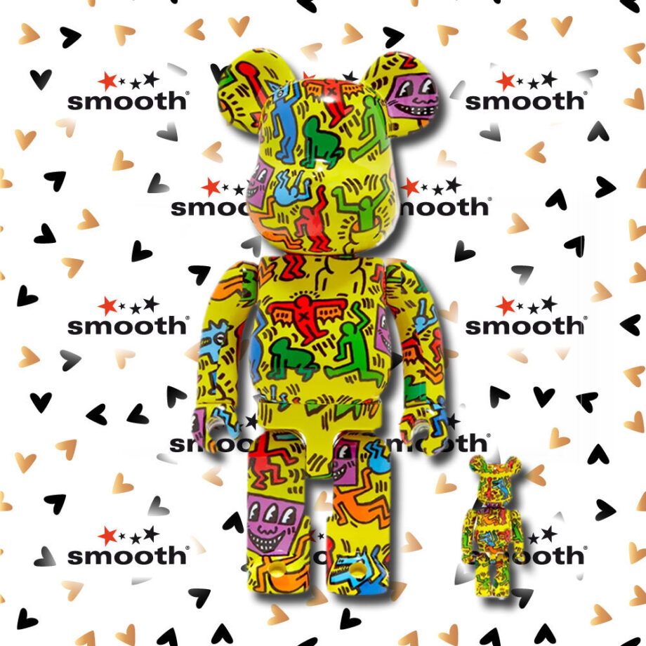 Medicom Toy Keith Haring #5 Bearbrick Set 100% 400% Limited Edition