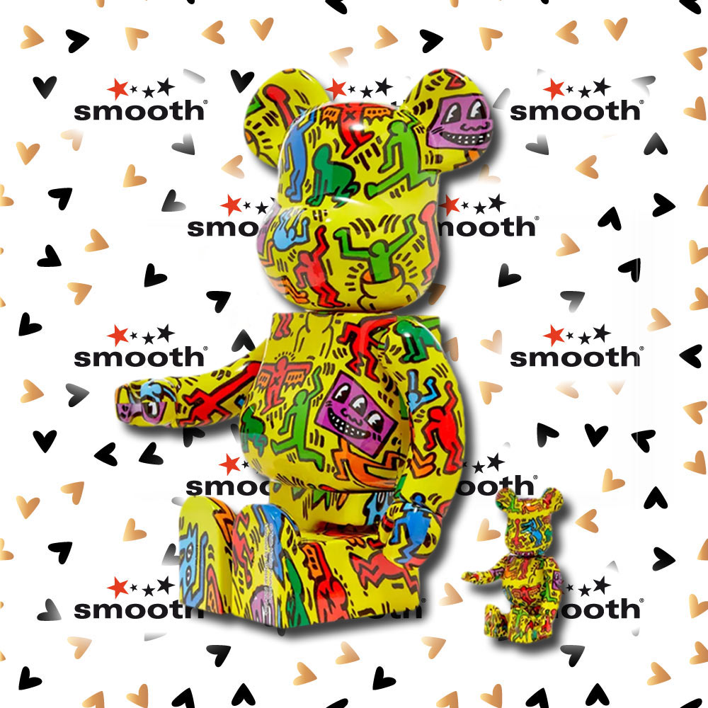 Medicom Toy Keith Haring #5 Bearbrick Set 100% 400% Limited Edition