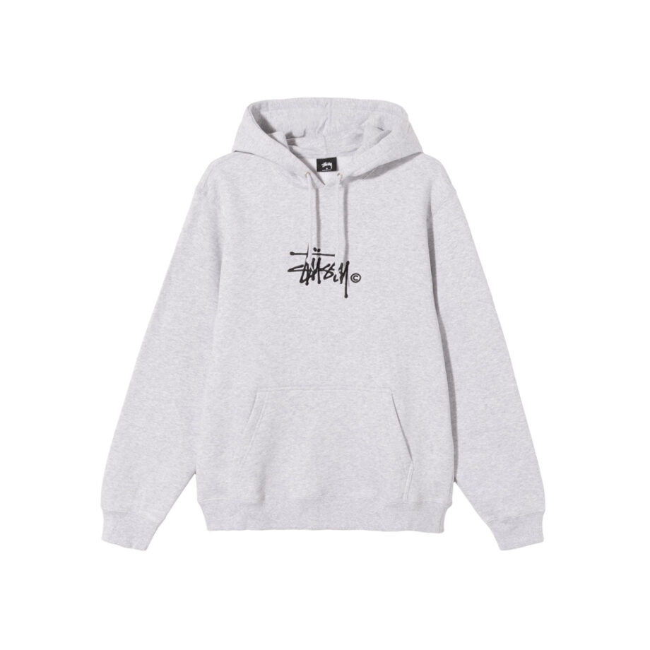 Stussy Copyright Stock Hoodie Embroidered Ash Heather 118407