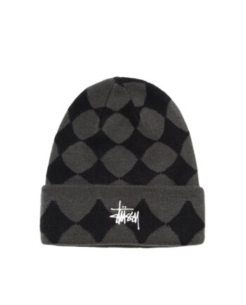 Stussy Diamond Cuff Beanie Black 132990