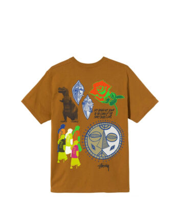Stussy Funky Tribe Tee Caramel 1904620