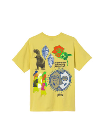 Stussy Funky Tribe Tee Lemon 1904620