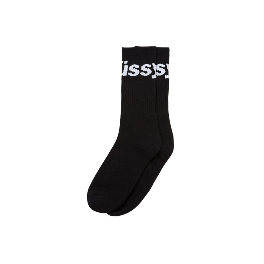 Stussy Jacquard Logo Socks Black 138697