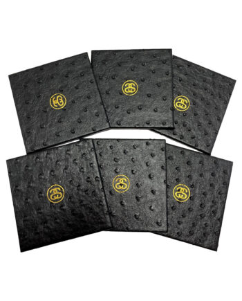 Stussy Ostrich Coaster Set - Sottobiccheri Black 138395
