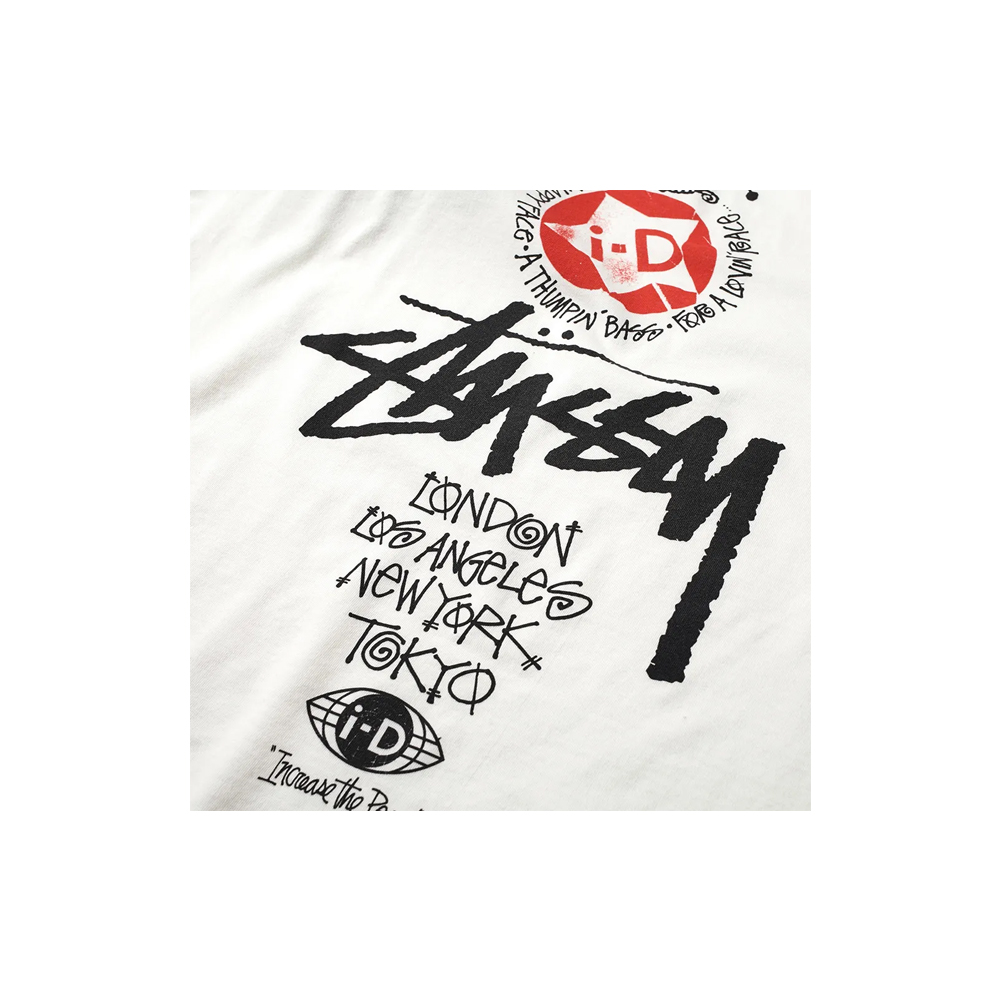 Stussy X I-D Heritage Long Sleeves T-Shirt Natural