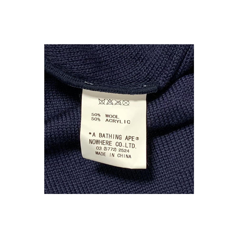 Bape x Kaws Beanie Hat Navy F5BAHAG5500