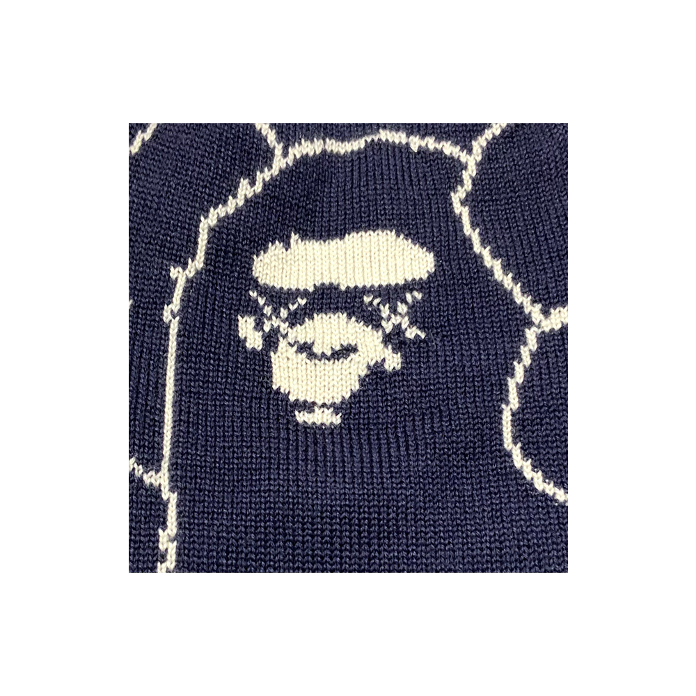 Bape x Kaws Beanie Hat Navy F5BAHAG5500
