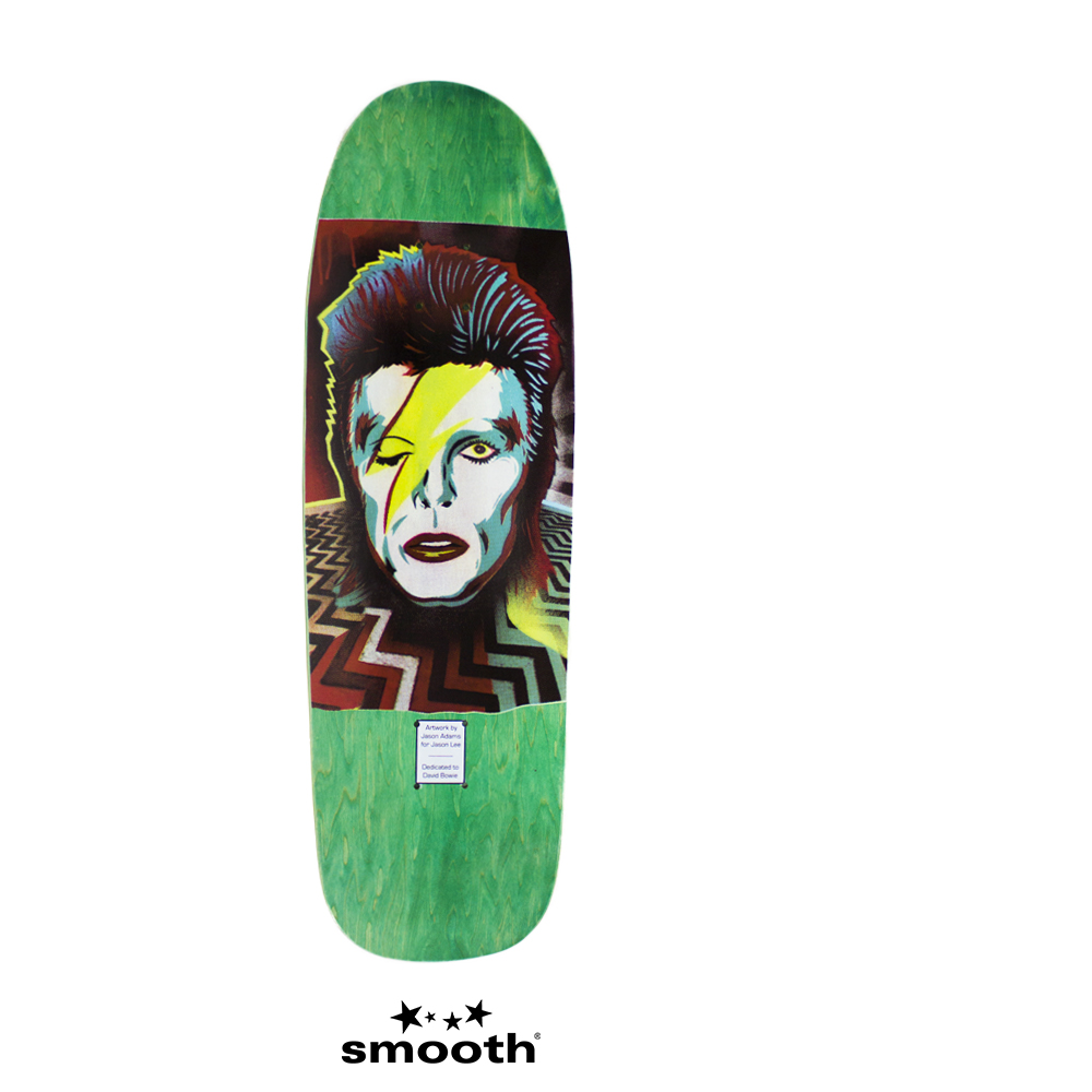 Jason Adams x Jason Lee David Bowie Green Skateboard Deck 