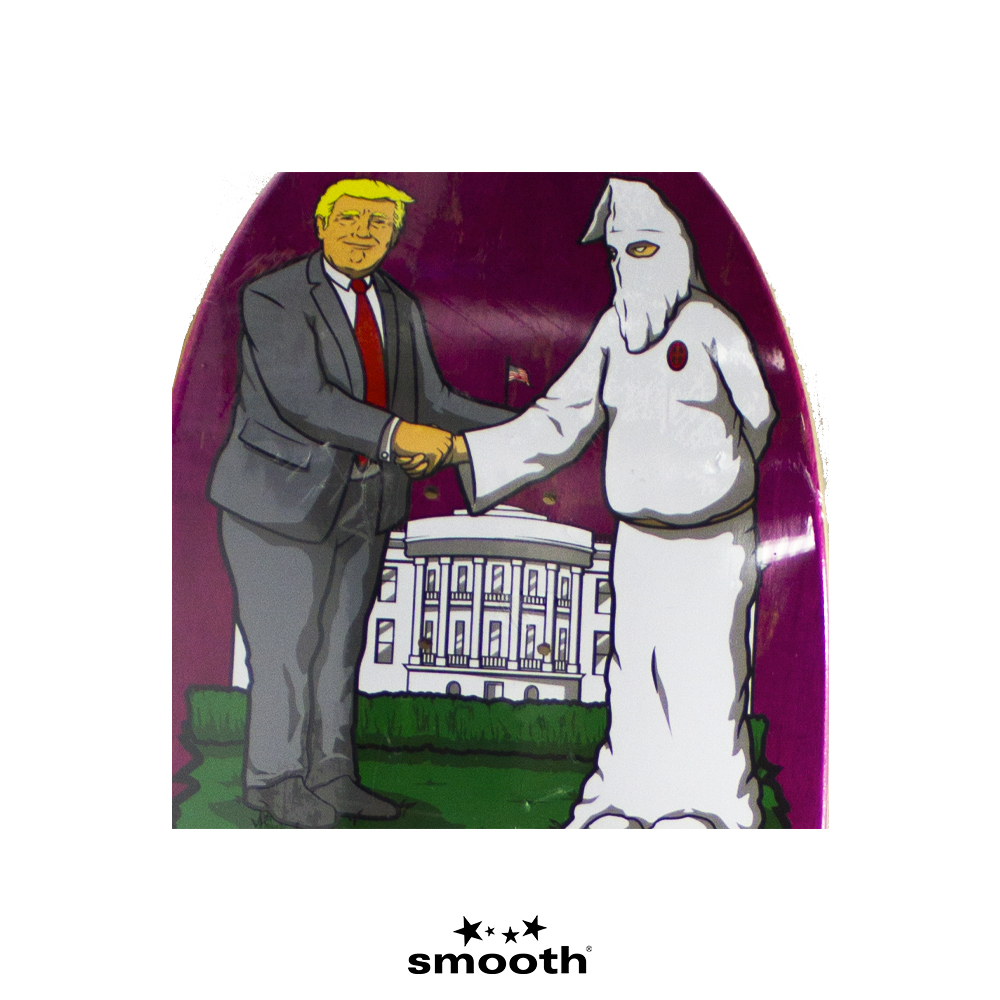 Real Skateboards X Jim Thiebaud - Wrench Justice - Donald Trump Skateboard  Deck Multicolor - 9.75