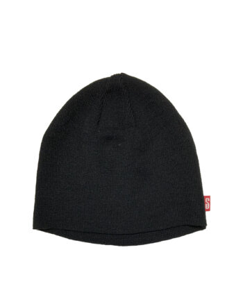 Stussy Beanie Thin Knit Hat Black FEST032871