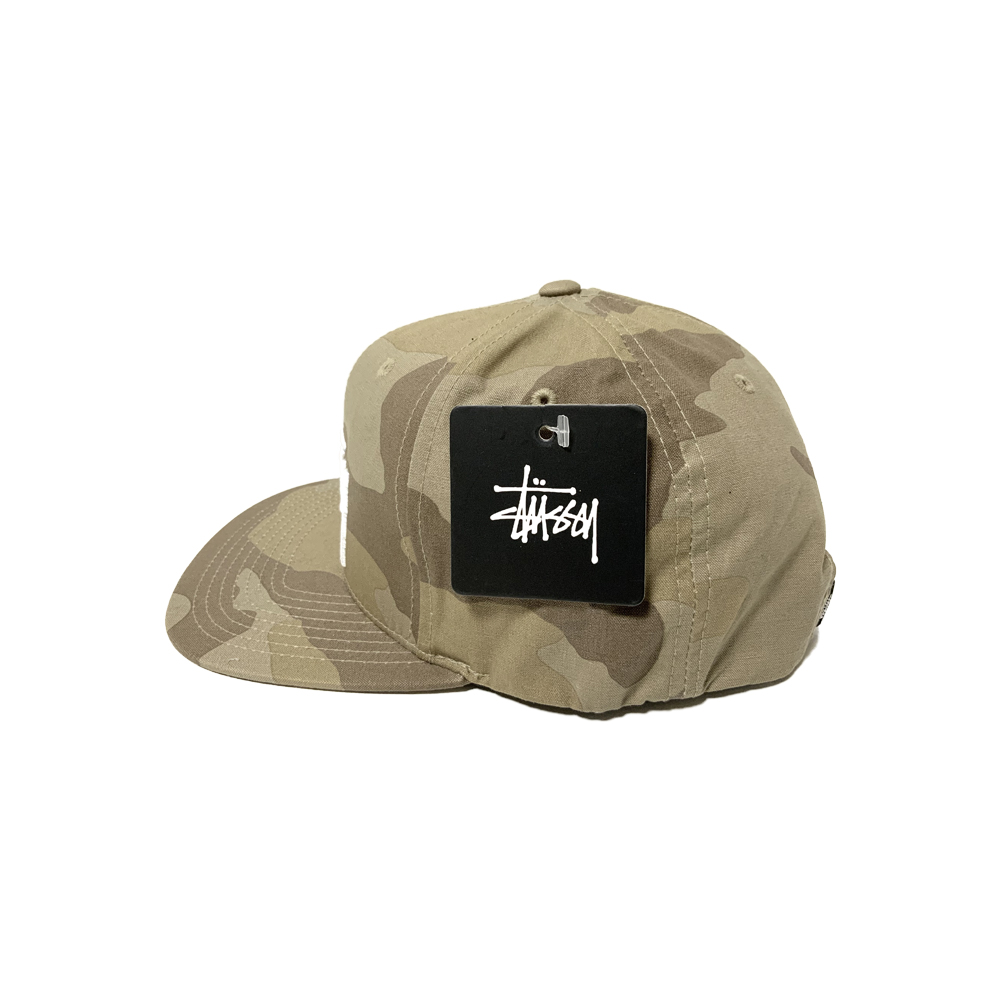 Stussy Camo Stock Snapback Ballcap Khaki 131232
