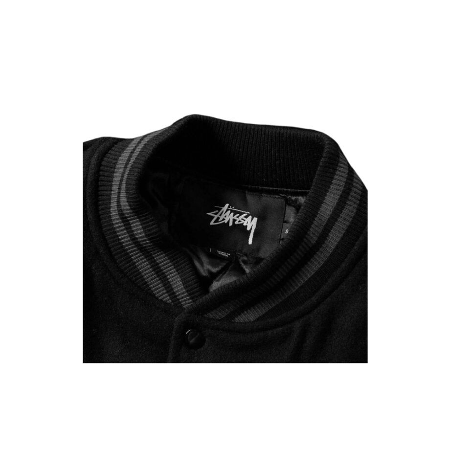 Stussy Stock Varsity Jacket Black 115300
