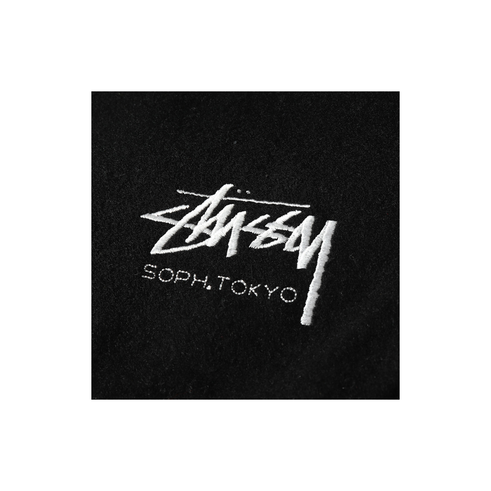 Stussy x Sophnet Varsity Jacket Black 16th Anniversary Collection