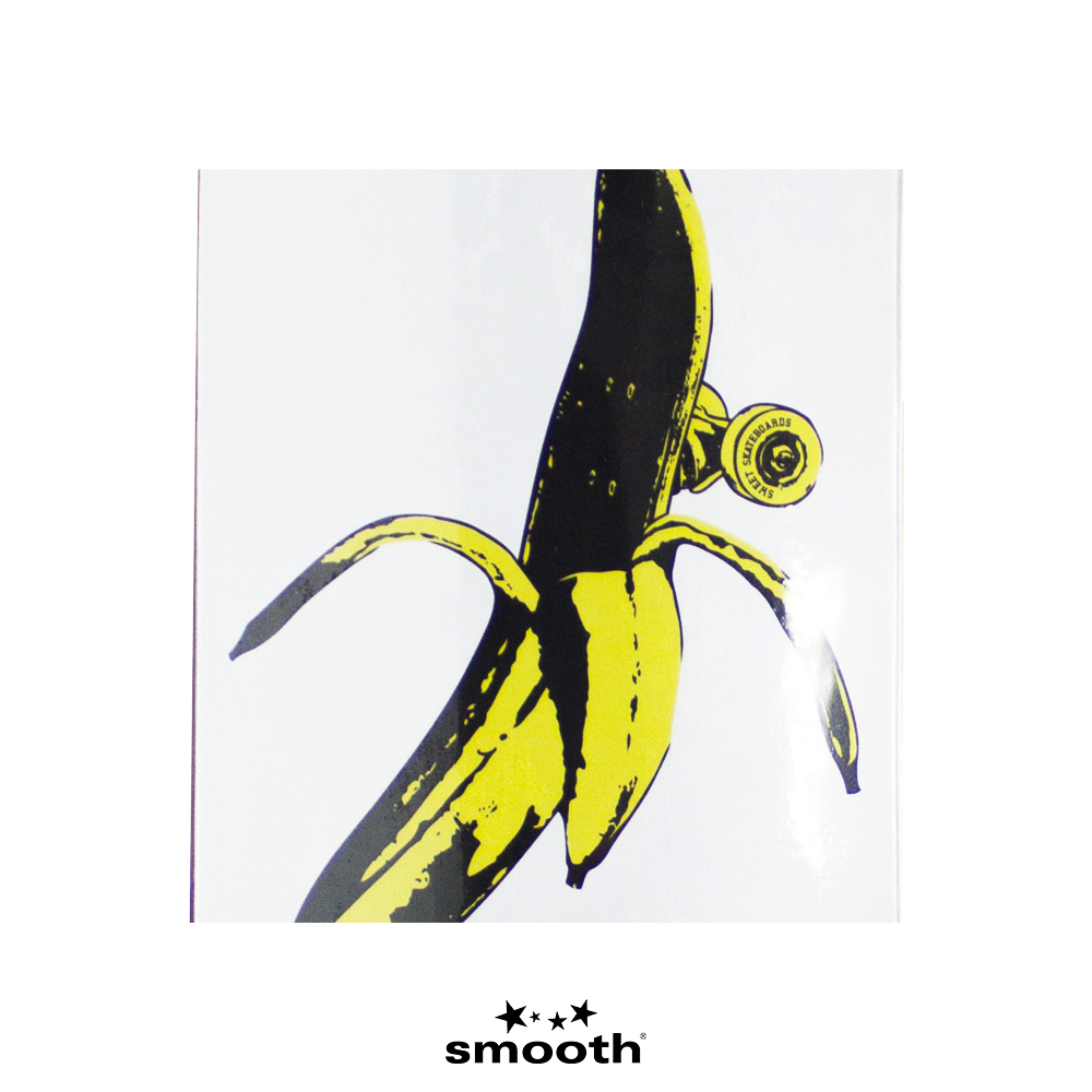 Sweet Sktbs Banana Skateboard Deck White 1009254801220 - 8.125"