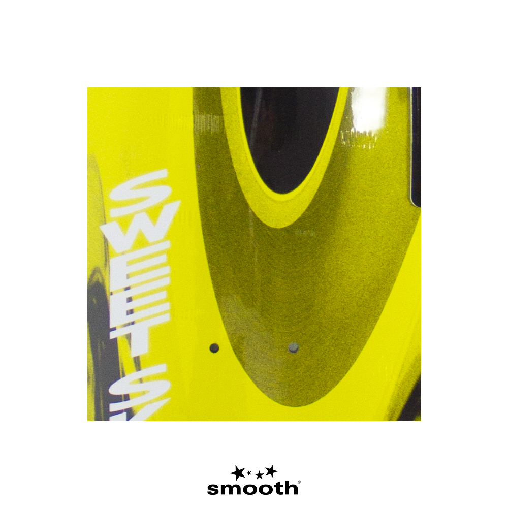 Sweet Sktbs Swirl Yellow Skateboard Deck Yellow & Black 7332846354157 - 7.75"