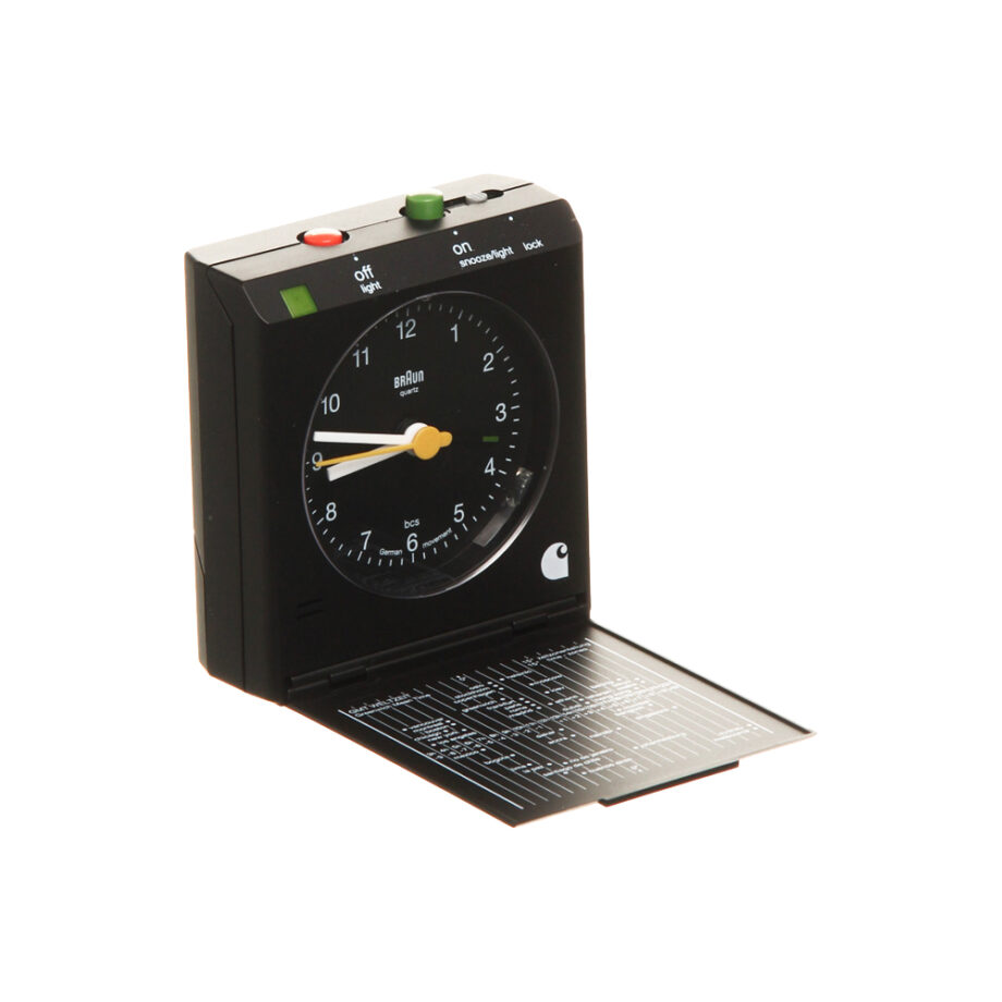 Carhartt Wip x Braun Travel Alarm Clock Black/White I08052-89