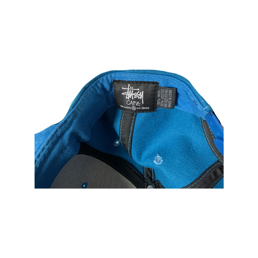 Stussy Stock Wool Snapback Ballcap Blue 131264