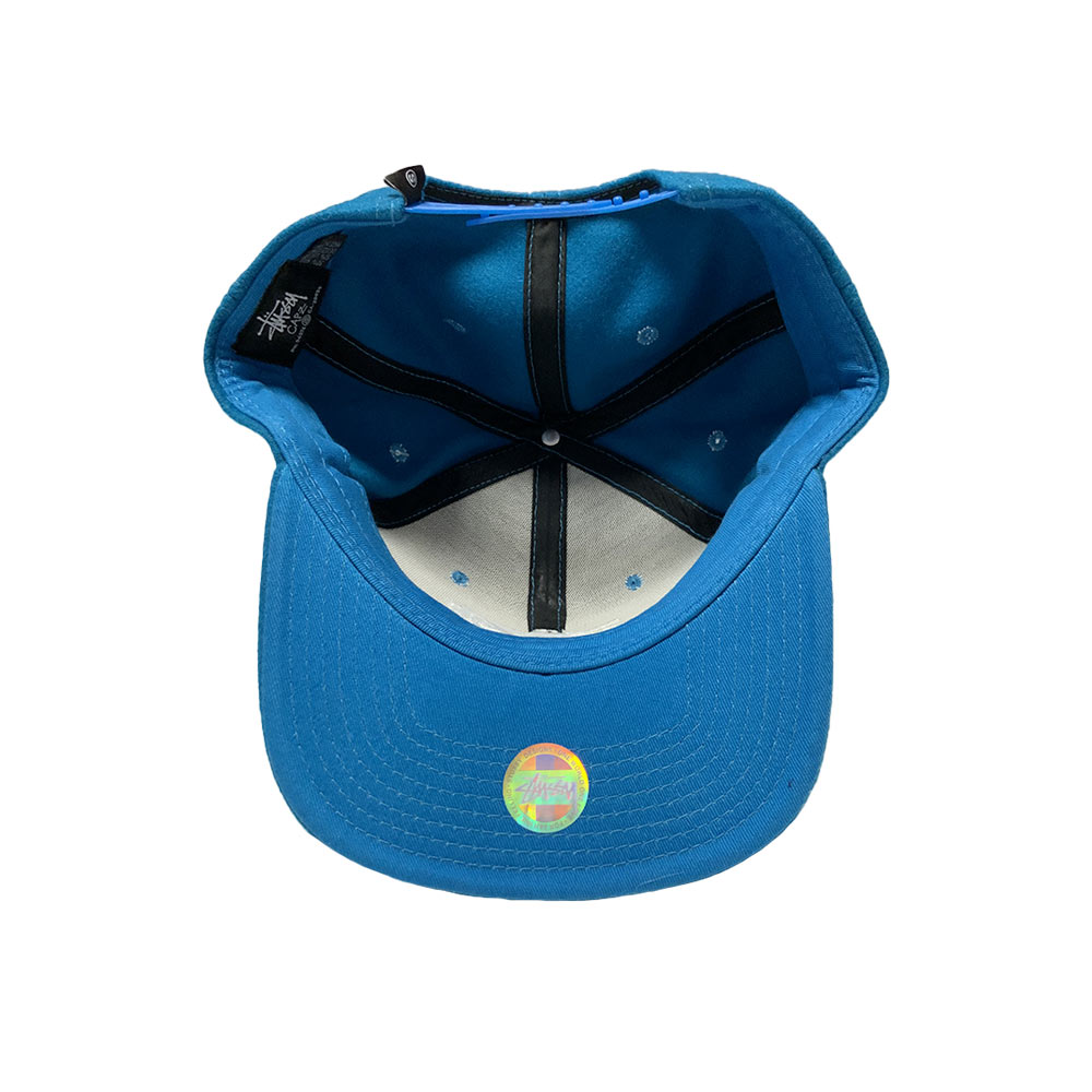 Stussy Stock Wool Snapback Ballcap Blue 131264