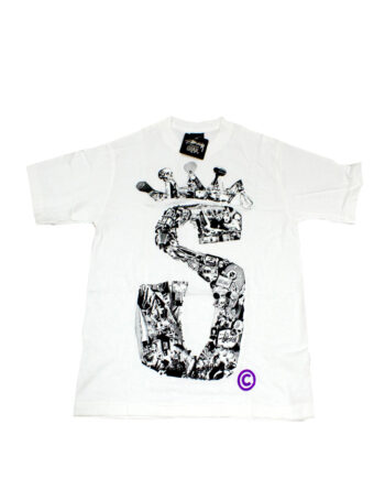 Stussy S Crown Collage Tee White Limited Edition