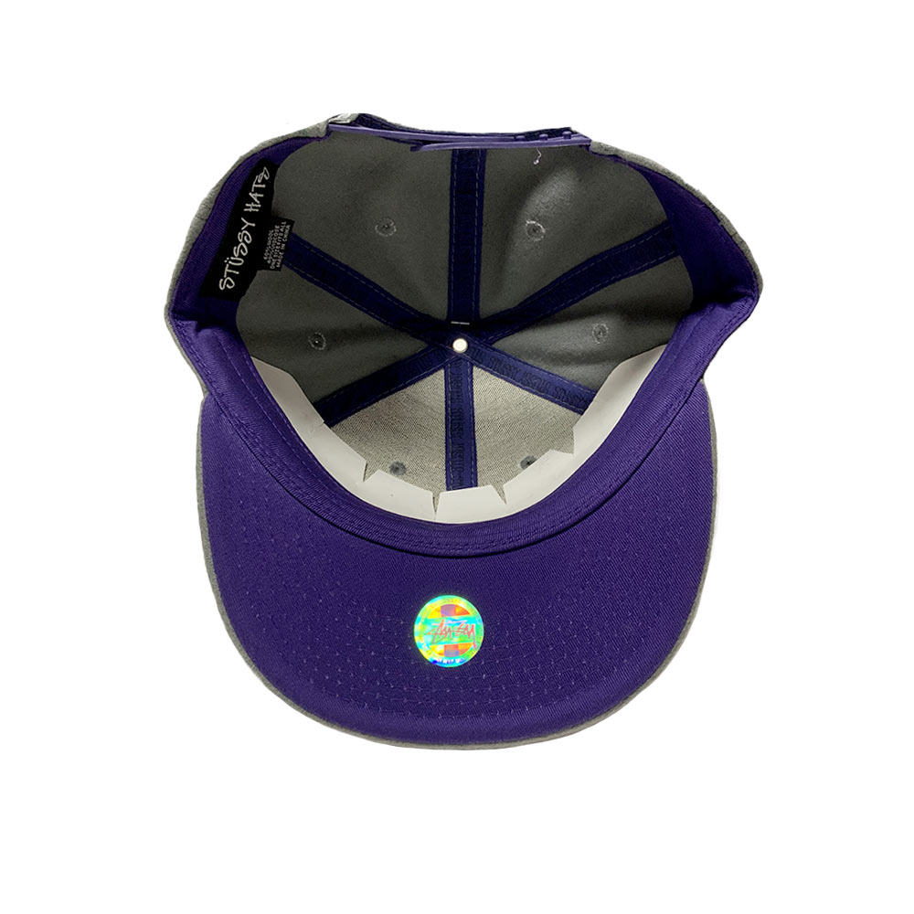 Stussy Baseball SnapBack Cap Grey
