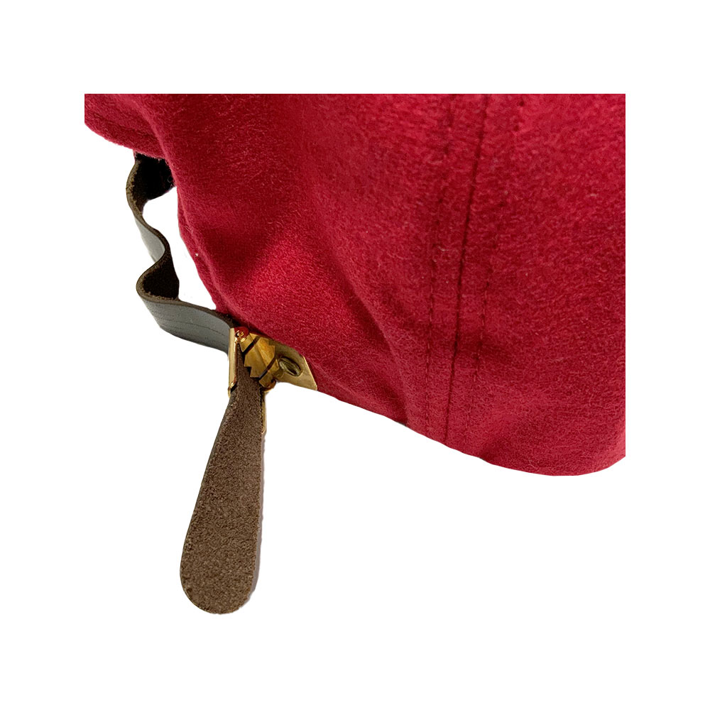 Stussy World Tour Leather Ballcap Red 131261