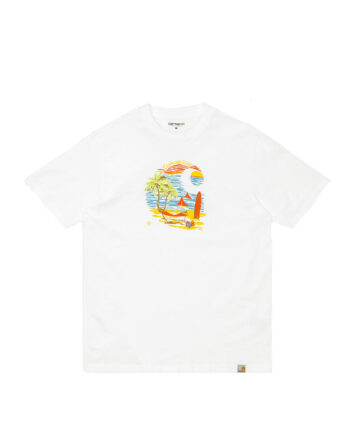 Carhartt Wip S/S Beach C T-Shirt White I029020-2