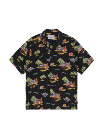 Carhartt Wip S/S Beach Shirt Beach Print/Black I028795-14