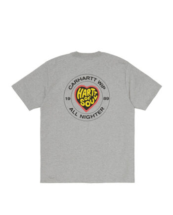 Carhartt Wip S/S Hartt of Soul T-Shirt Grey Heather I029036-14