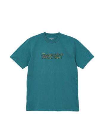 Carhartt Wip S/S Transmission Script T-Shirt Hydro I029034-7