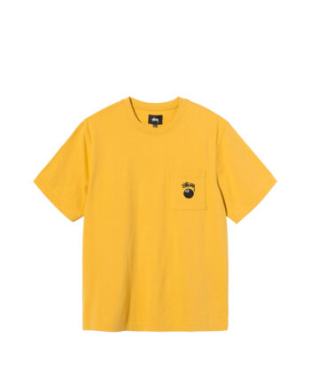 Stussy 8 Ball Pocket Crew Mustard 1140236