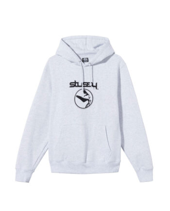 Stussy Flight Embroidered Hood Ash Heather 118422