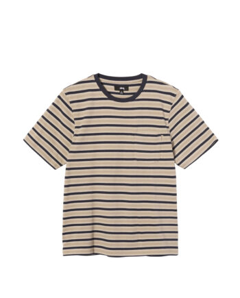 Stussy Griffin Stripe Crew Khaki 1140235