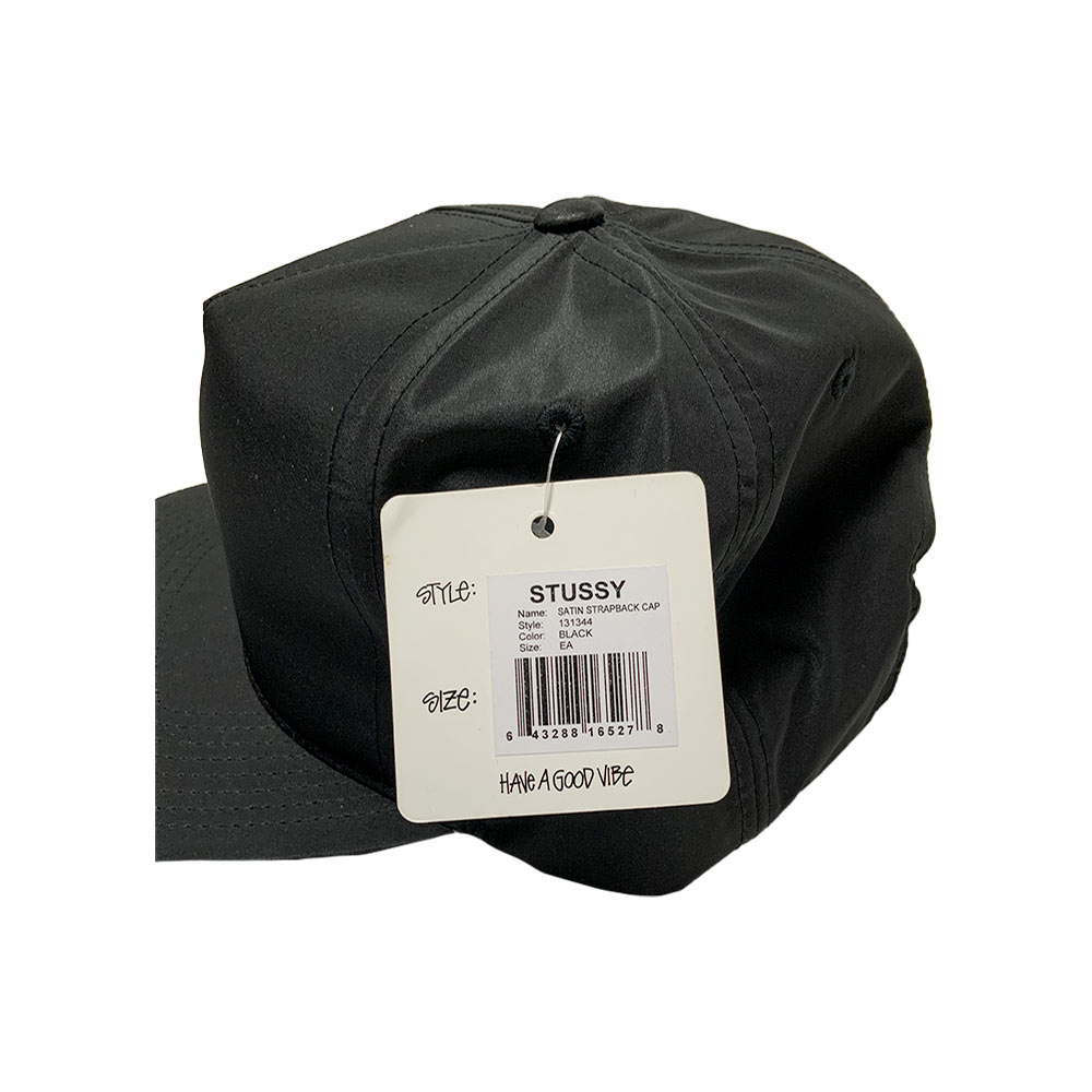 Stussy Satin Strapback Cap Black 131344