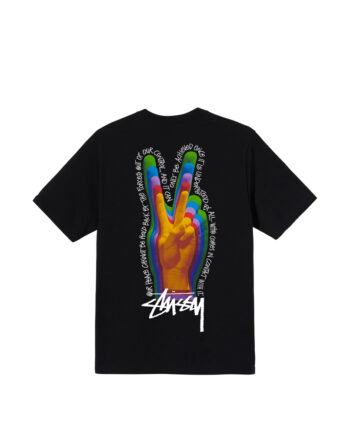 Stussy Peace Sign Tee Black 1904662