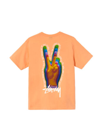 Stussy Peace Sign Tee Peach 1904662