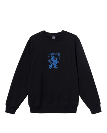 Stussy Regal Embroidered Crew Black 118420