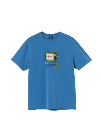 Stussy Rolling Tv Pigment Dyed Tee Blue 1904672