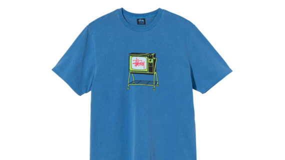 Stussy Rolling Tv Pigment Dyed Tee Blue 1904672