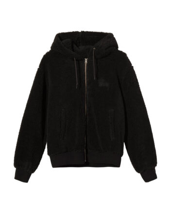 Stussy Sherpa Zip Hoodie Black 118412